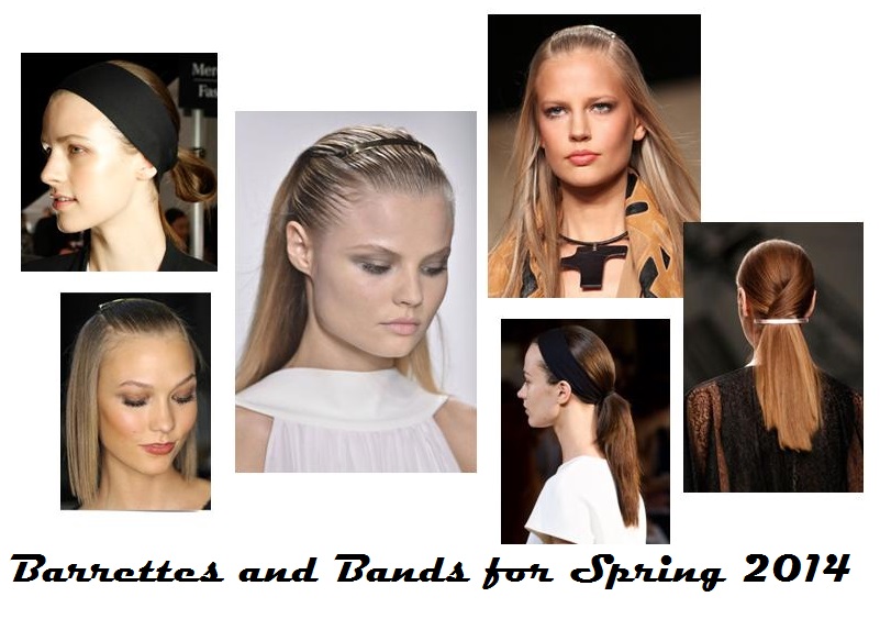 Barrettes and Bands Spring 2014 Hair Trends