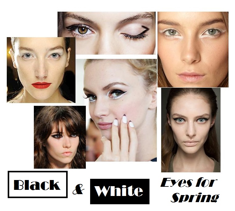 Spring 2014 Makeup Trends Black & White Eyes