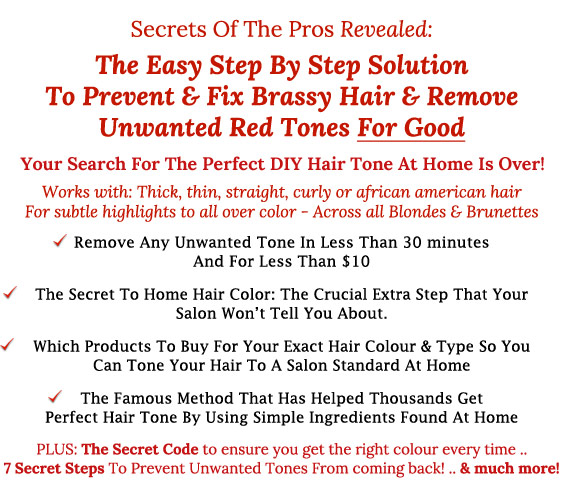 DIY Hair Toner: How to Fix Brassy Hair and Other Unwanted Red Tones |  